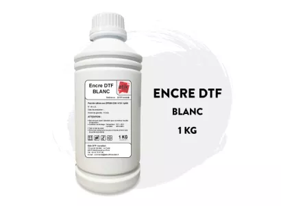 Encre DTF Blanc Bouteille de 1Kg