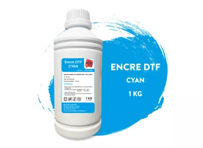 Encre DTF cyan bouteille de 1kg