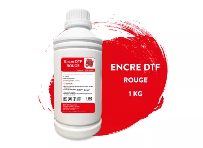 Encre Etik DTF transfert rouge bouteille de 1kg