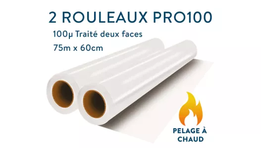 2 rouleaux Pro 100 Micromètre pelage à chaud